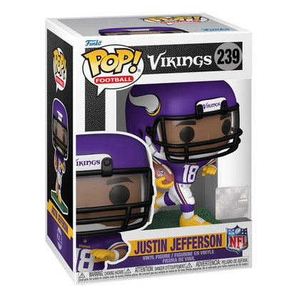 Funko Pop ! Football Nfl - Vikings (239) Justin Jefferson Player Americano Vinyl