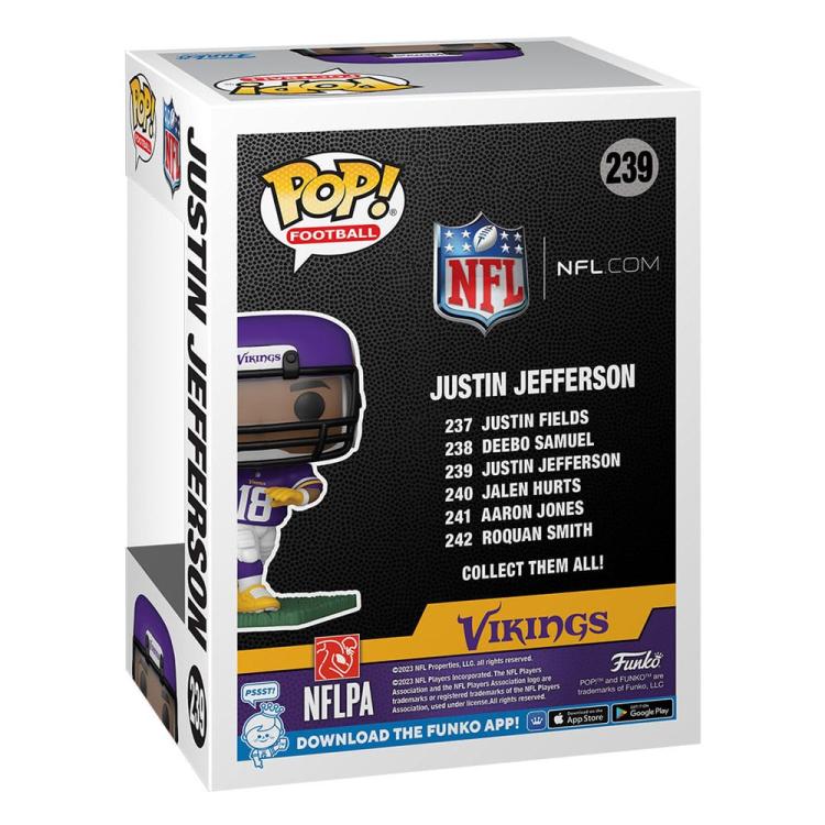 Funko Pop ! Football Nfl - Vikings (239) Justin Jefferson Player Americano Vinyl