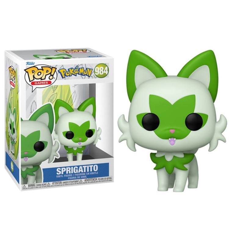 Funko Pop ! Games Pokemon  - (984) Sprigatito Vinyl Figure 9Cm (Emea) Evo Erba