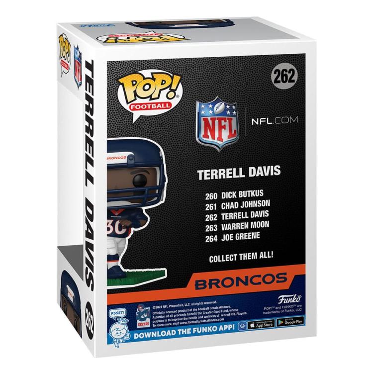 Funko Pop ! Football Nfl Broncos (262) - Terrel Davis Vinyl Figure Statuetta 9Cm
