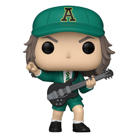 Funko Pop ! Rocks Ac/Dc - (411) Angus Young (Green Outfit) Figure 9Cm Rocks Idol