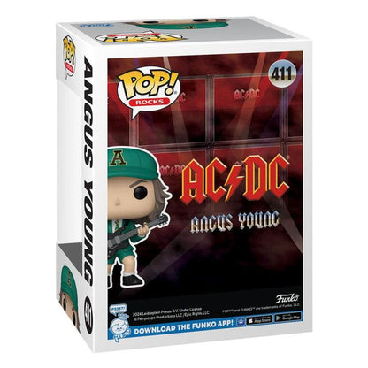 Funko Pop ! Rocks Ac/Dc - (411) Angus Young (Green Outfit) Figure 9Cm Rocks Idol