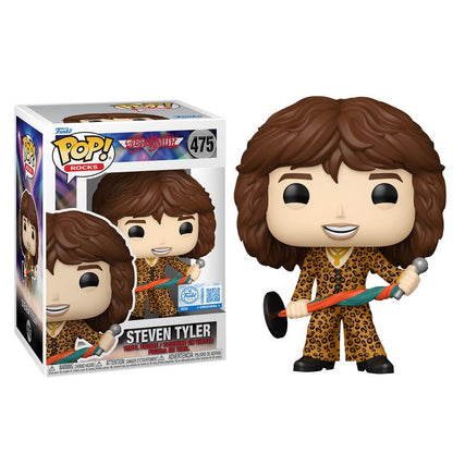 Funko Pop ! Rocks Aerosmith (476) Steven Tyler (Leopard Outfit) Figure Special