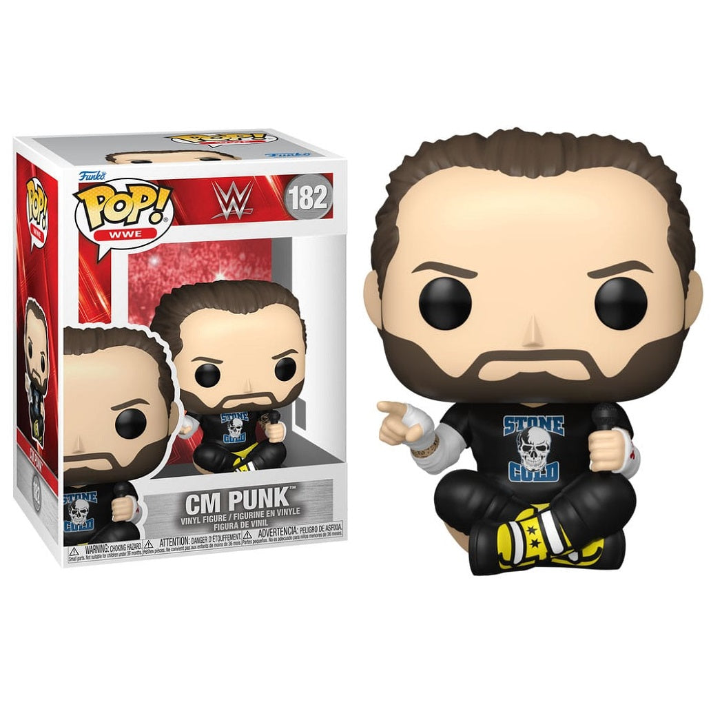 Funko Pop ! Wwe - (182) Cm Punk Wrestling Jack Brooks Figure 9cm