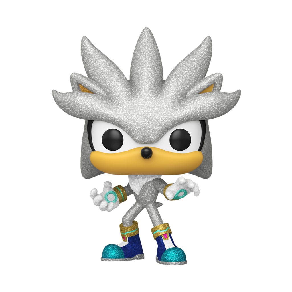 Funko Pop ! Games Sonic The Hedgehog - (1103) Silver Hedgehog Diamond EXM