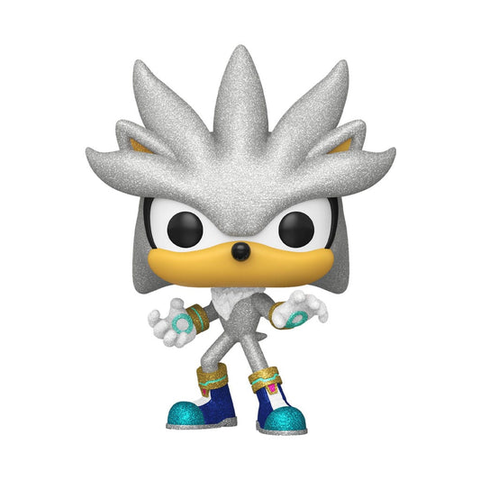 Funko Pop ! Games Sonic The Hedgehog - (1103) Silver Hedgehog Diamond EXM