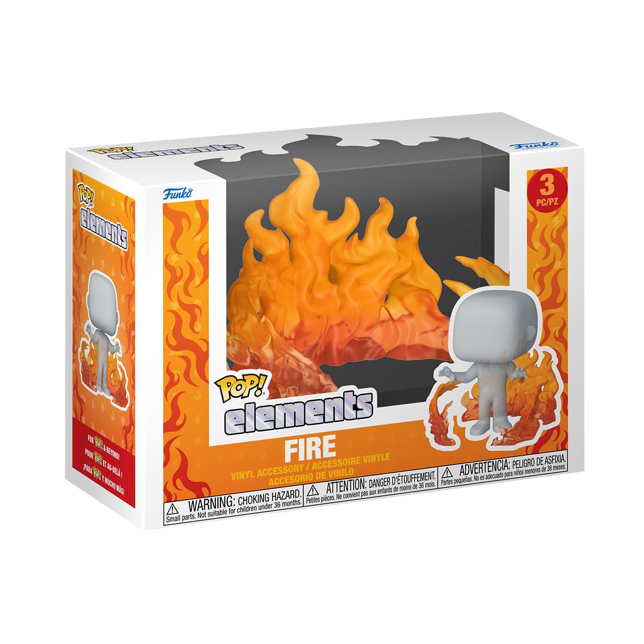 Funko Pop ! Elements Fire POP! Vinyl Figure Red 5 cm Fuoco