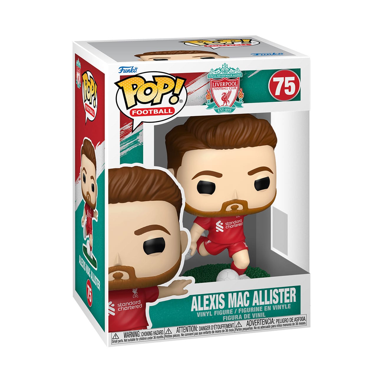 Funko Pop ! Football Liverpool - (75) Alexis Mac Allister Figure Vinyl 9Cm