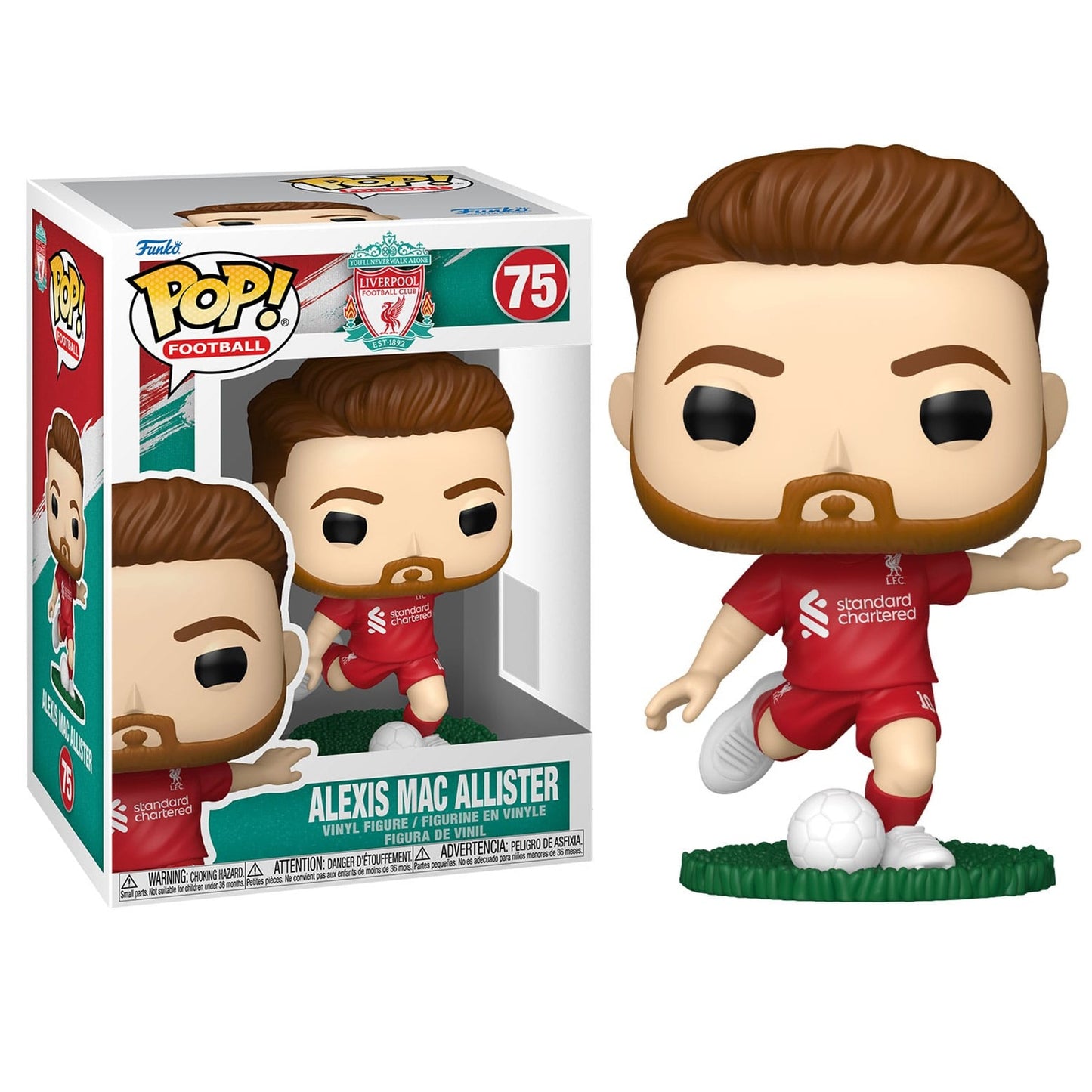Funko Pop ! Football Liverpool - (75) Alexis Mac Allister Figure Vinyl 9Cm