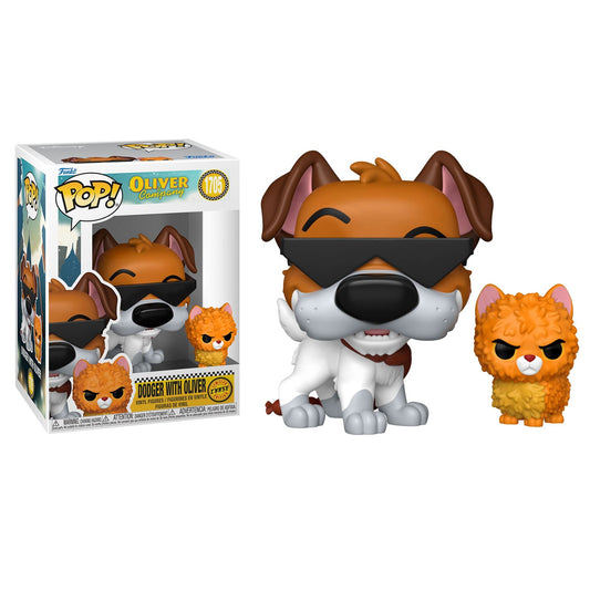 Funko Pop ! Disney Oliver & Company - (1705) Dodger w/Oliver Chase 9cm