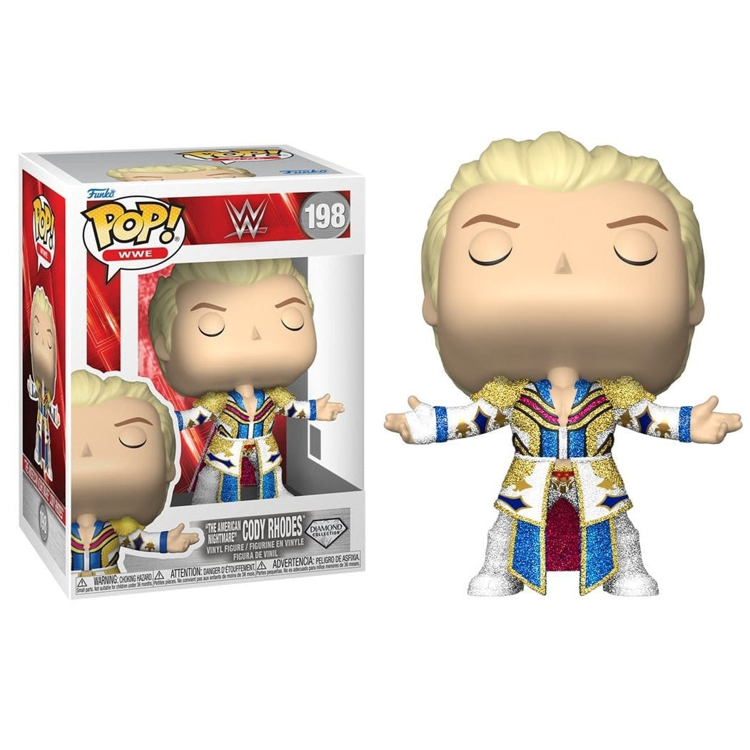 Funko Pop ! Wwe - (198) "The American Nightmare" Cody Rhodes Figure Wrestling Diamond 9cm