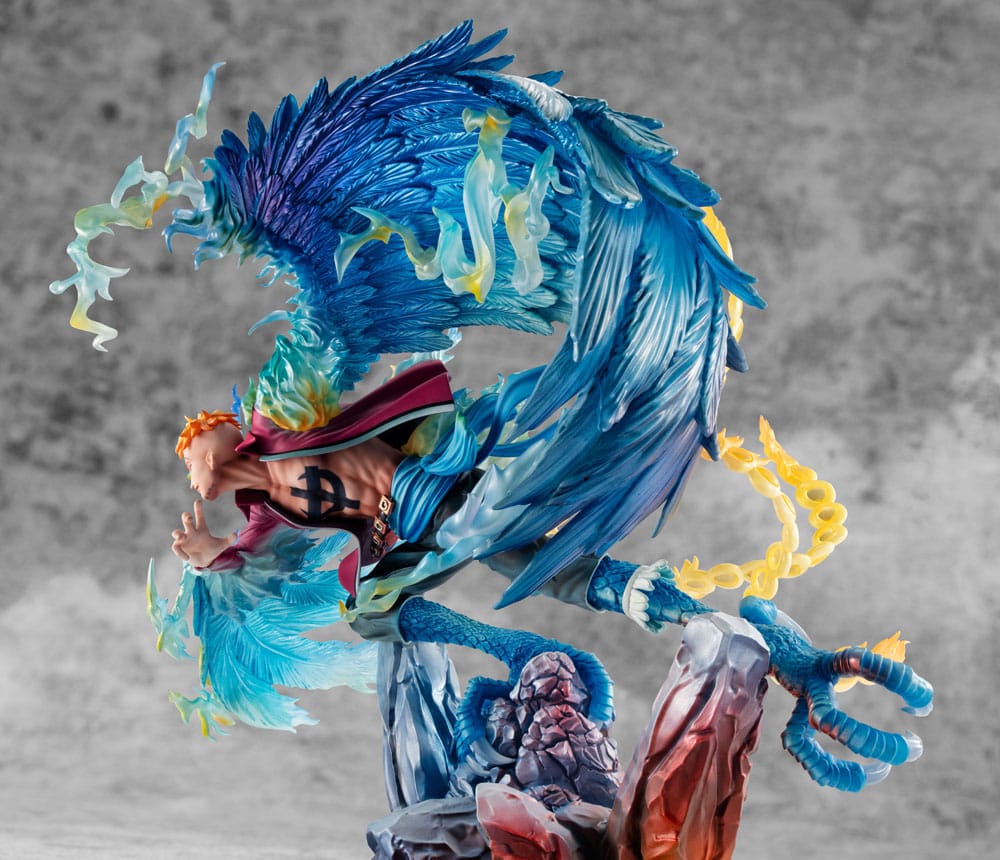 Megahouse - One Piece MAS-Maximum PVC Marco the Phoenix Leader of 1st group of Whitebeard Pirates Statua 32 cm