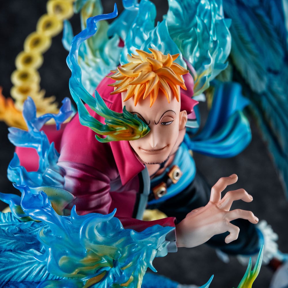 Megahouse - One Piece MAS-Maximum PVC Marco the Phoenix Leader of 1st group of Whitebeard Pirates Statua 32 cm
