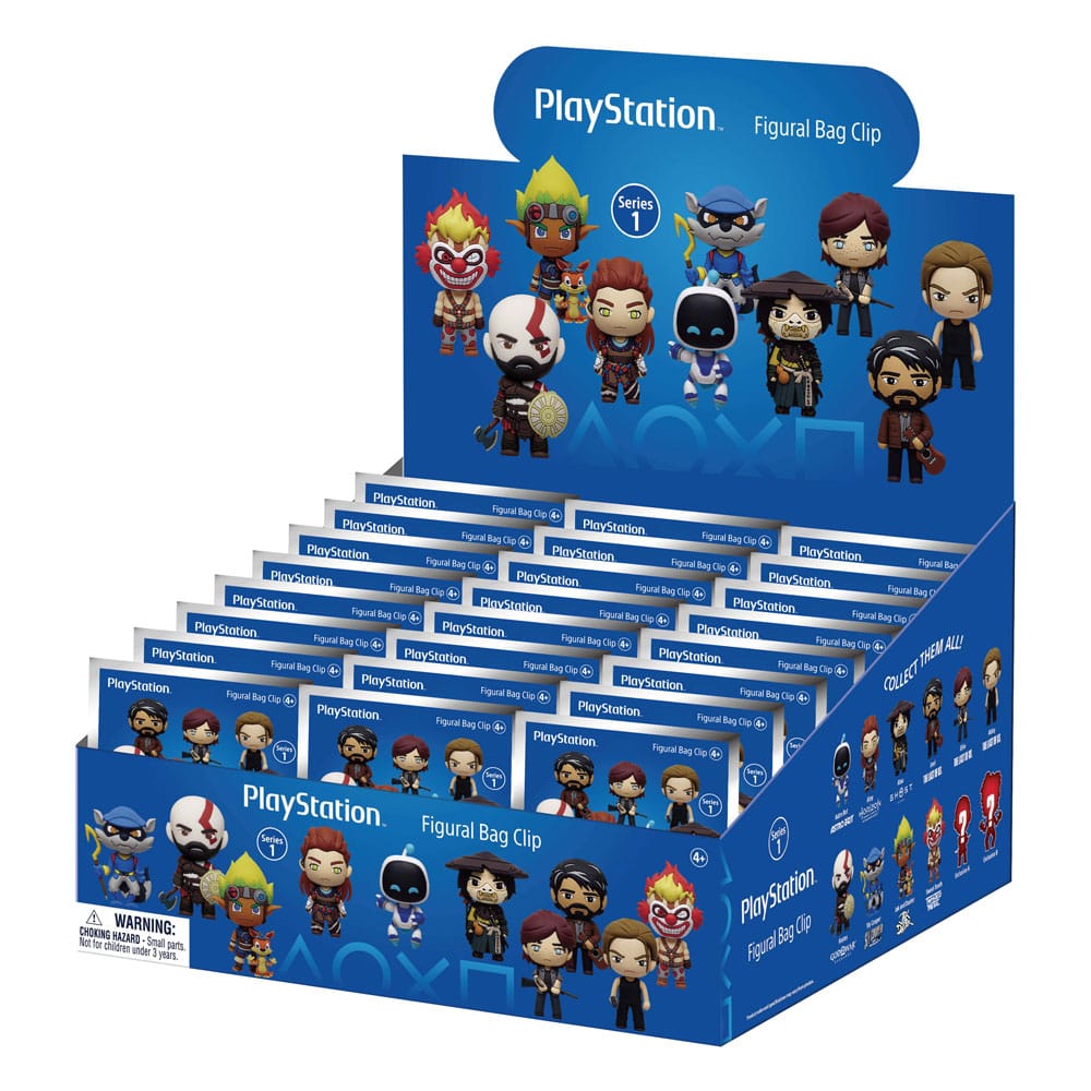 PlayStation 3D Foam Bag Clip Series 1 – Blind Mystery Box Figure 1pz