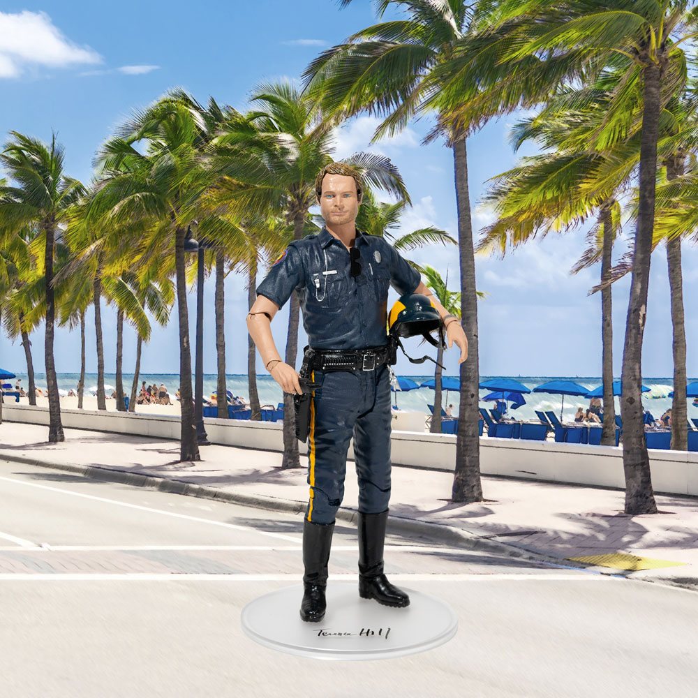 Terence Hill Action Figure  "I due superpiedi quasi piatti"  Matt Kirby 18 cm