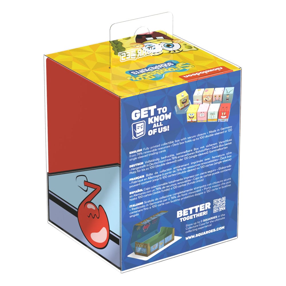 Squaroes Spongebob SB004 (Mr. Krabs) Box Collezione Scatola Porta Mazzo Carte TCG