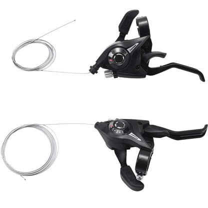 COPPIA COMANDI CAMBIO BICI + LEVE FRENO 3X7 PER BICICLETTA MANOPOLE MTB |XC-1637