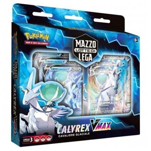 Pokémon Mazzo Lotte Di Lega Calyrex V Max Deck Carte Gioco (Cavaliere Glaciale)