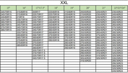 Calze Da Neve Per Auto Omologate En 16662-1 Con Guanti Catene Gomme Taglia (XXL)