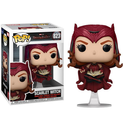 Funko Pop ! Marvel Wandavision -  (823) Scarlet Witch Figure Vinyl Bobble 9Cm