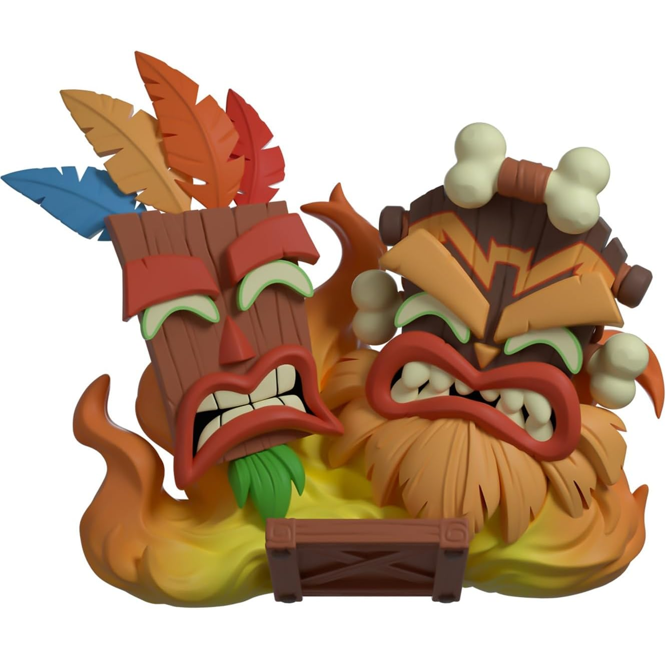 You Tooz Crash Bandicoot 4 - Aku Aku & Uka Uka Vinyl Figure 9 cm