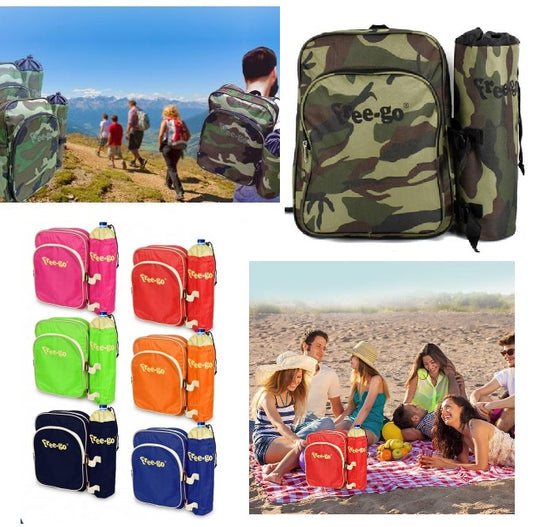 Zaino Termico Borsa Termica Frigo Portabottiglie - Campeggio Mare Viaggio Picnic