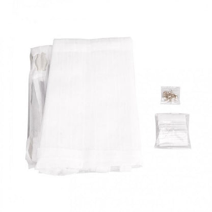 Zanzariera Magnetica 120X220 Tenda Per Porte Finestre Universale Calamita Bianca
