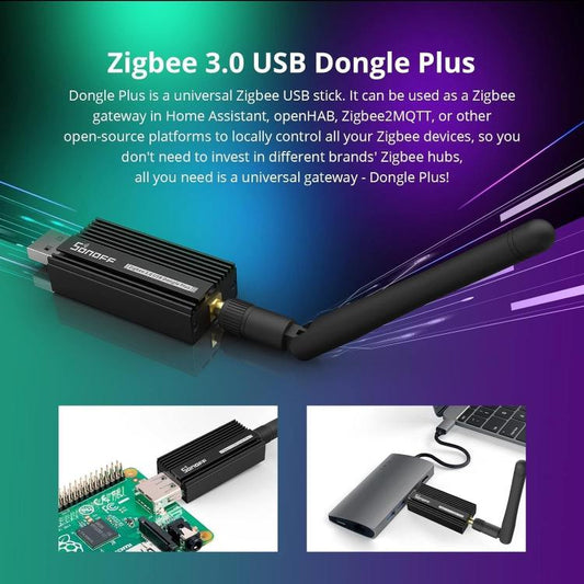 Sonoff Zbdongle-E Chiavetta Zigbee 3.0 Usb Dongle Plus Gateway Universale Alexa
