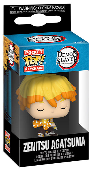 Funko Pop ! Keychain - Animation - Demon Slayer (Zenitsu Agatsuma) Portachiavi