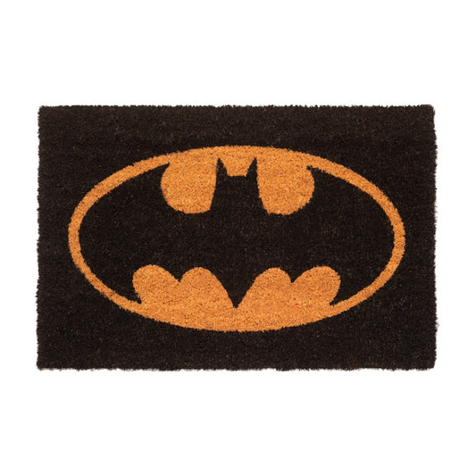 Zerbino DC Heroes (Batman) Nero Tappeto per Ingresso Esterno o Interno Cameretta Bagno Antiscivolo 40X60 cm