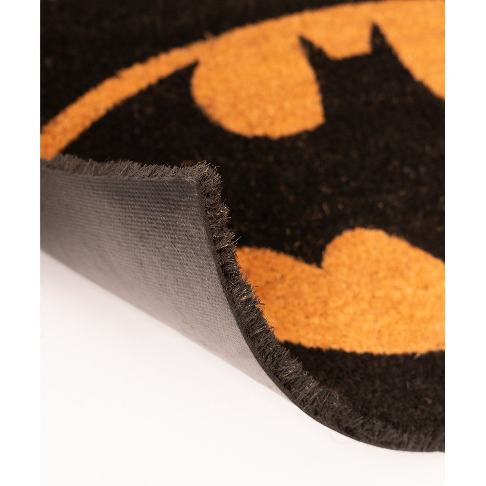Zerbino DC Heroes (Batman) Nero Tappeto per Ingresso Esterno o Interno Cameretta Bagno Antiscivolo 40X60 cm