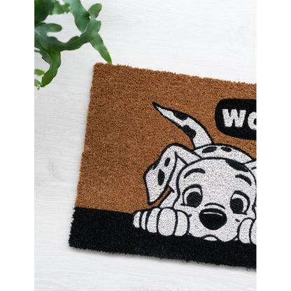 Zerbino Disney (La Carica dei 101) Cani Dalmata Tappeto per Ingresso da Esterno e Interno Cocco Divertente Cameretta Bagno con Base in PVC Antiscivolo 40X60 cm