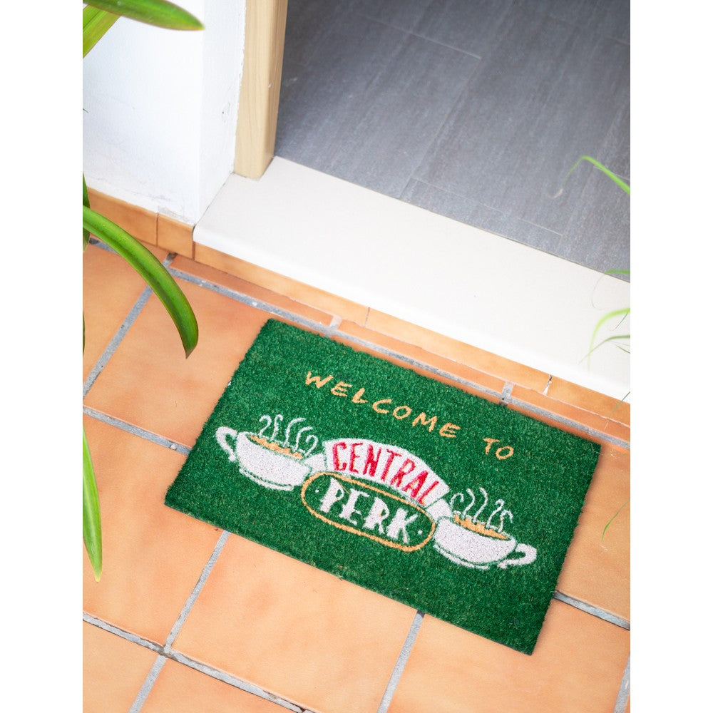 Zerbino - Friends (Central Perk) Tappeto per Ingresso da Esterno e Interno Cocco Divertente Cameretta Bagno con Base in PVC Antiscivolo Merchandising 40X60 cm