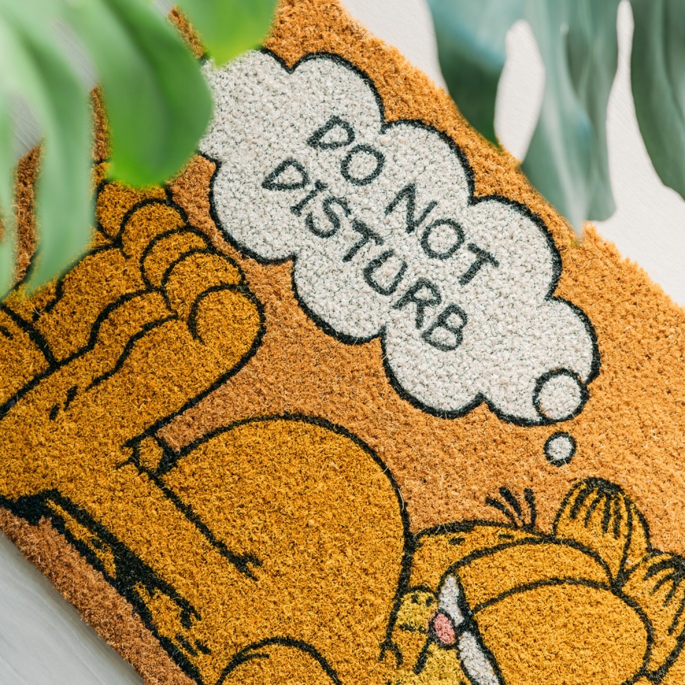 Zerbino (Garfield) Tappeto per Ingresso da Esterno e Interno Cocco Divertente Cameretta Bagno con Base in PVC Antiscivolo 40X60 cm