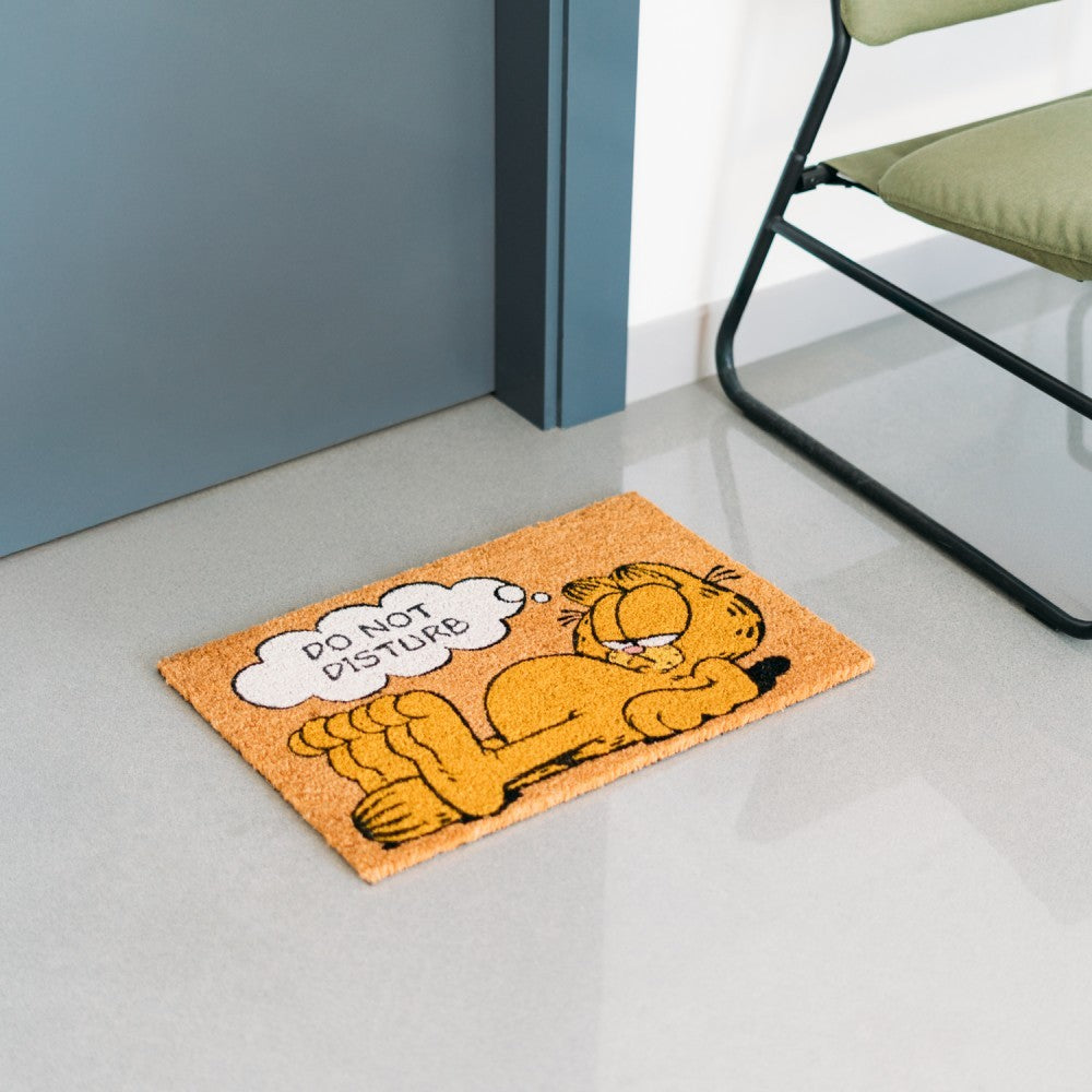Zerbino (Garfield) Tappeto per Ingresso da Esterno e Interno Cocco Divertente Cameretta Bagno con Base in PVC Antiscivolo 40X60 cm