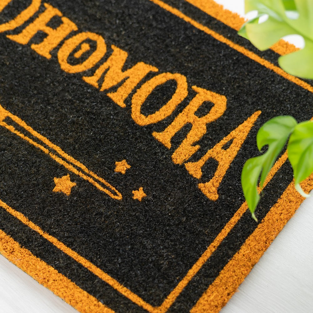 Zerbino - Harry Potter (ALOHOMORA) Tappeto per Ingresso da Esterno e Interno Cocco Divertente Cameretta Bagno con Base in PVC Antiscivolo Merchandising 40X60 cm