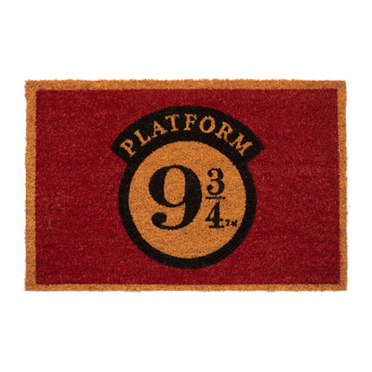 Zerbino - Harry Potter (Platform 9 3/4) Tappeto per Ingresso da Esterno e Interno Cocco Divertente Cameretta Bagno con Base in PVC Antiscivolo Merchandising 40X60 cm