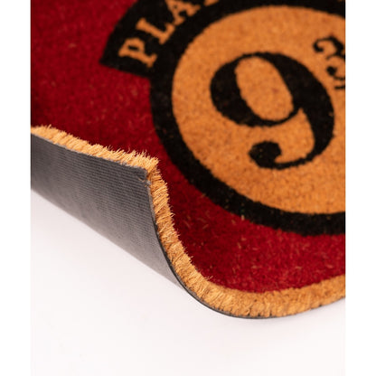 Zerbino - Harry Potter (Platform 9 3/4) Tappeto per Ingresso da Esterno e Interno Cocco Divertente Cameretta Bagno con Base in PVC Antiscivolo Merchandising 40X60 cm