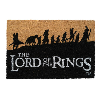 Zerbino - IL SIGNORE DEGLI ANELLI Tappeto per Ingresso da Esterno e Interno Cocco Divertente Cameretta Bagno con Base in PVC Antiscivolo 40X60 cm (Lord of the Rings Merchandising)