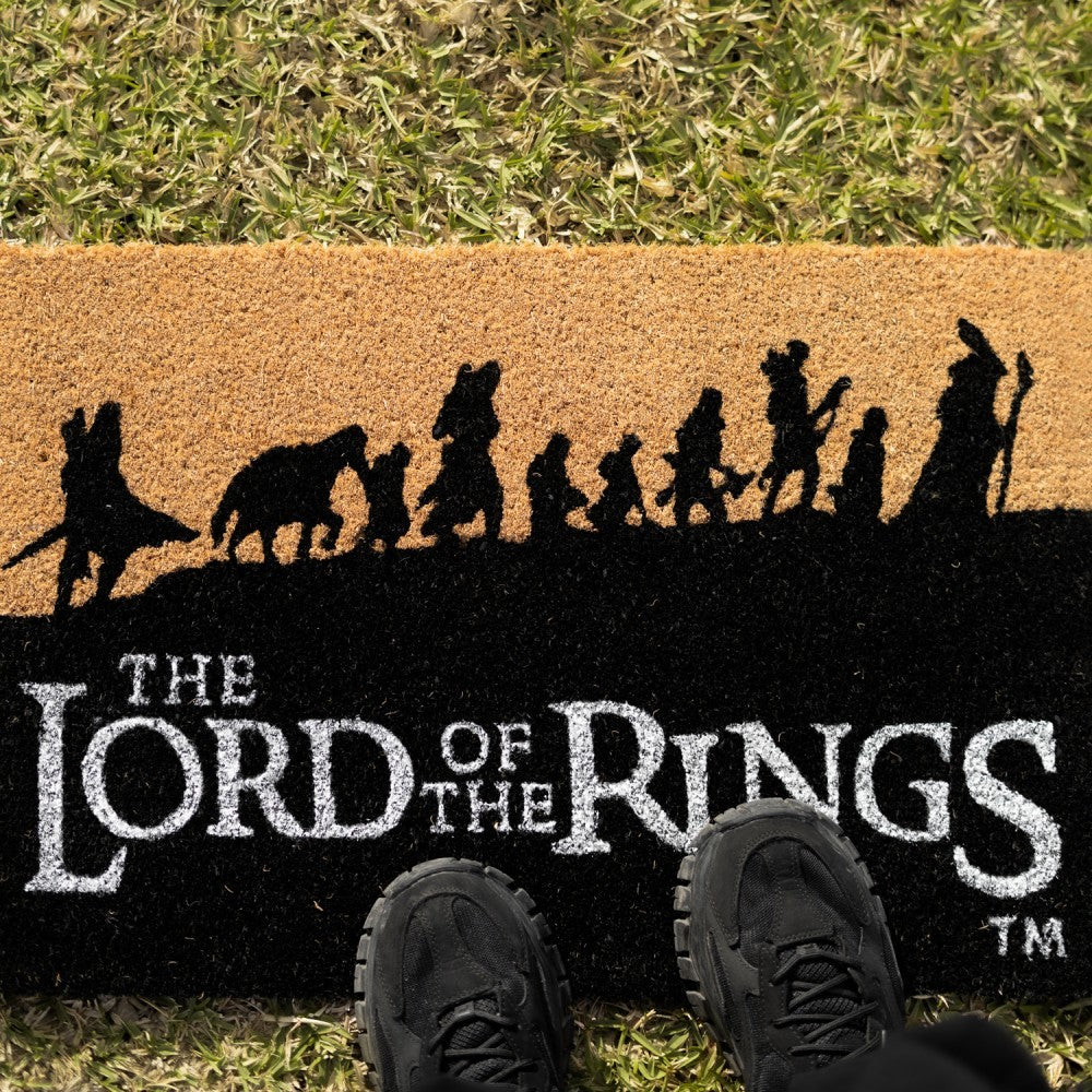 Zerbino - IL SIGNORE DEGLI ANELLI Tappeto per Ingresso da Esterno e Interno Cocco Divertente Cameretta Bagno con Base in PVC Antiscivolo 40X60 cm (Lord of the Rings Merchandising)