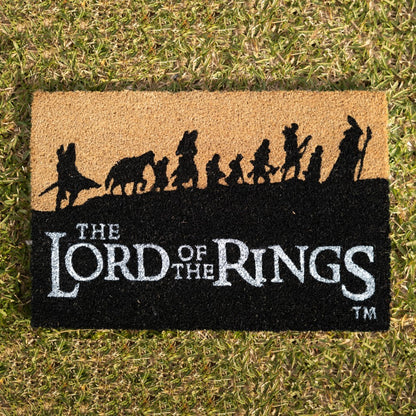 Zerbino - IL SIGNORE DEGLI ANELLI Tappeto per Ingresso da Esterno e Interno Cocco Divertente Cameretta Bagno con Base in PVC Antiscivolo 40X60 cm (Lord of the Rings Merchandising)