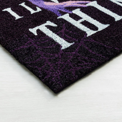 Zerbino - Mercoledì Addams - Tappeto per Ingresso da Esterno e Interno - Cocco - Divertente Cameretta Bagno con Base in PVC Antiscivolo, 40X60 cm (Wednesday Addams Merchandising)