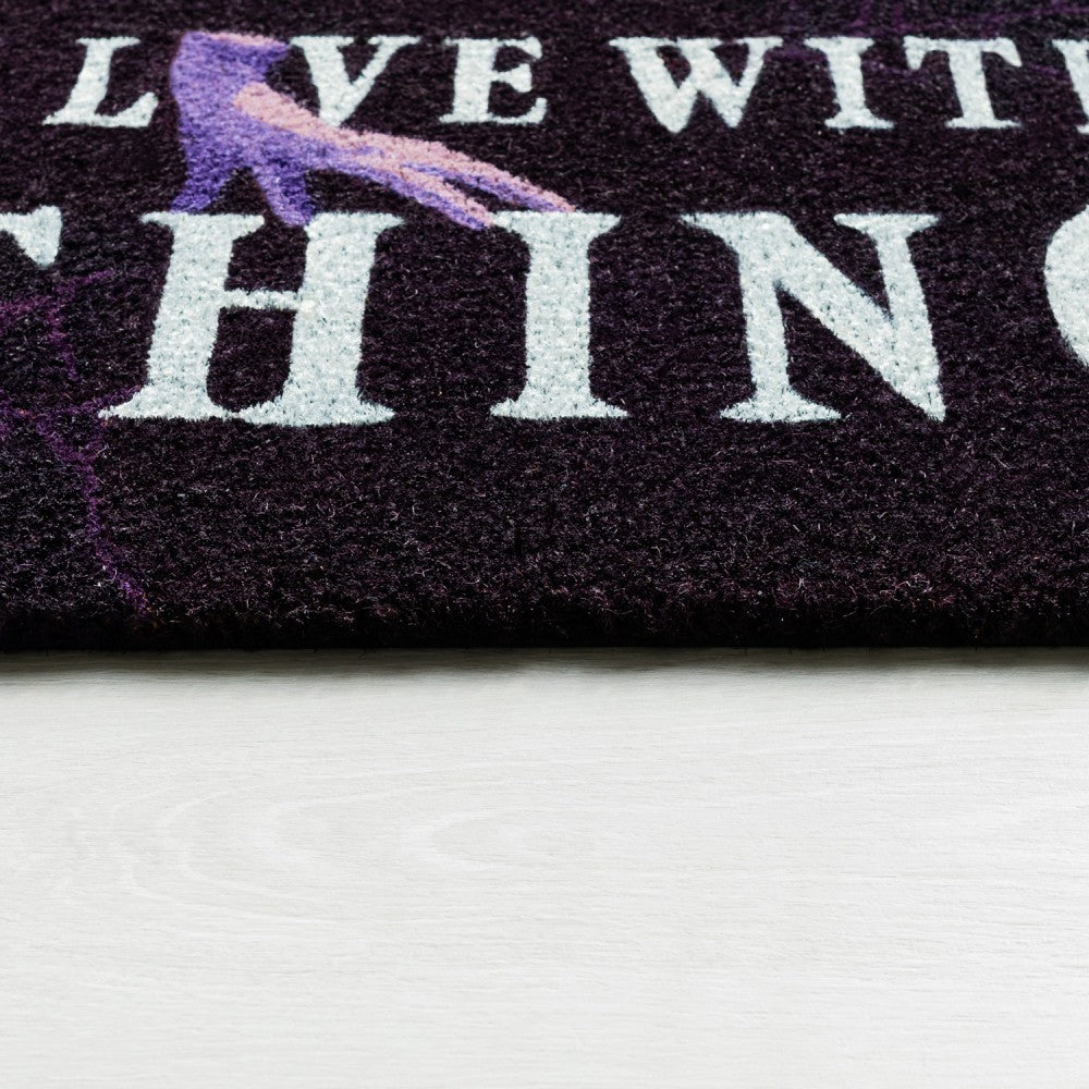 Zerbino - Mercoledì Addams - Tappeto per Ingresso da Esterno e Interno - Cocco - Divertente Cameretta Bagno con Base in PVC Antiscivolo, 40X60 cm (Wednesday Addams Merchandising)
