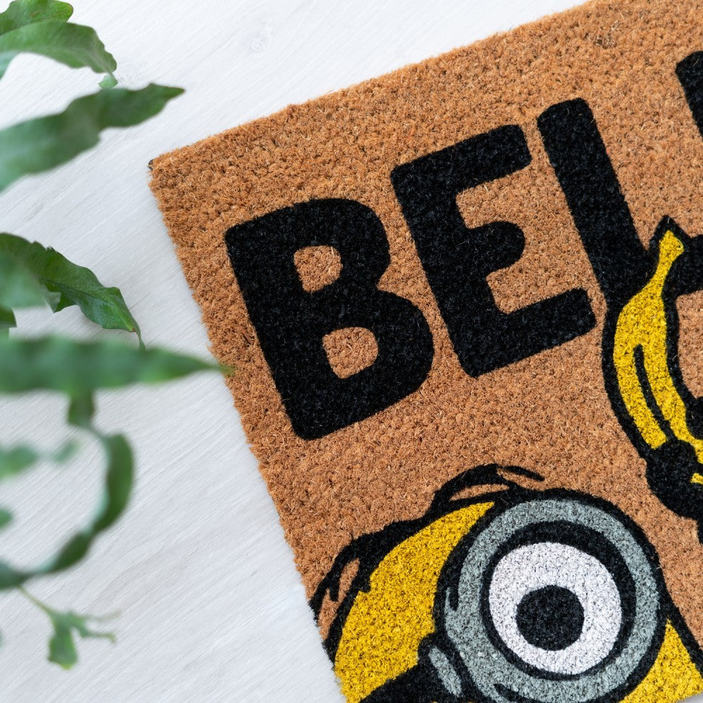 Zerbino (Minions) Tappeto per Ingresso da Esterno e Interno Cocco Divertente Cameretta Bagno con Base in PVC Antiscivolo 40X60 cm