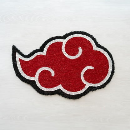 Zerbino - Naruto Shippuden (AKATSUKI) Tappeto per Ingresso Esterno e Interno, Cocco Divertente e Base in In Pvc Antiscivolo per Cameretta Bagno 40X60Cm