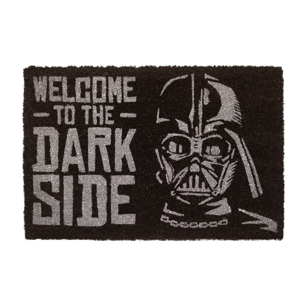 Zerbino Star Wars (Welcome To The Dark Side) Nero Tappeto per Ingresso Esterno o Interno Cameretta Bagno Antiscivolo 40X60 cm