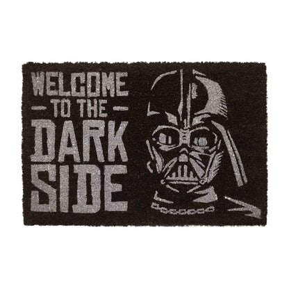 Zerbino Star Wars (Welcome To The Dark Side) Nero Tappeto per Ingresso Esterno o Interno Cameretta Bagno Antiscivolo 40X60 cm