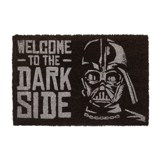 Zerbino Star Wars (Welcome To The Dark Side) Nero Tappeto per Ingresso Esterno o Interno Cameretta Bagno Antiscivolo 40X60 cm