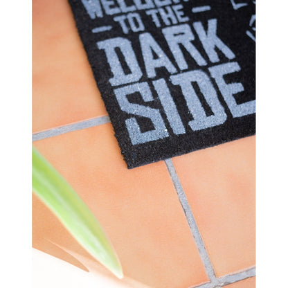 Zerbino Star Wars (Welcome To The Dark Side) Nero Tappeto per Ingresso Esterno o Interno Cameretta Bagno Antiscivolo 40X60 cm