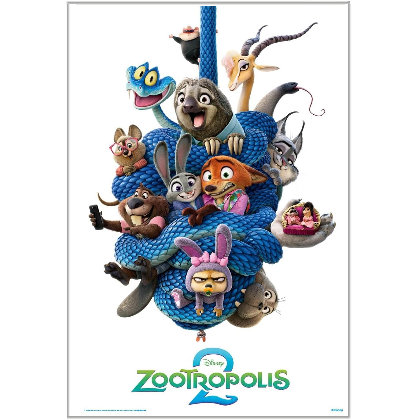 Maxi Poster Disney (Zootropolis 2) Parete Incorniciabile per Cameretta 91x61 cm